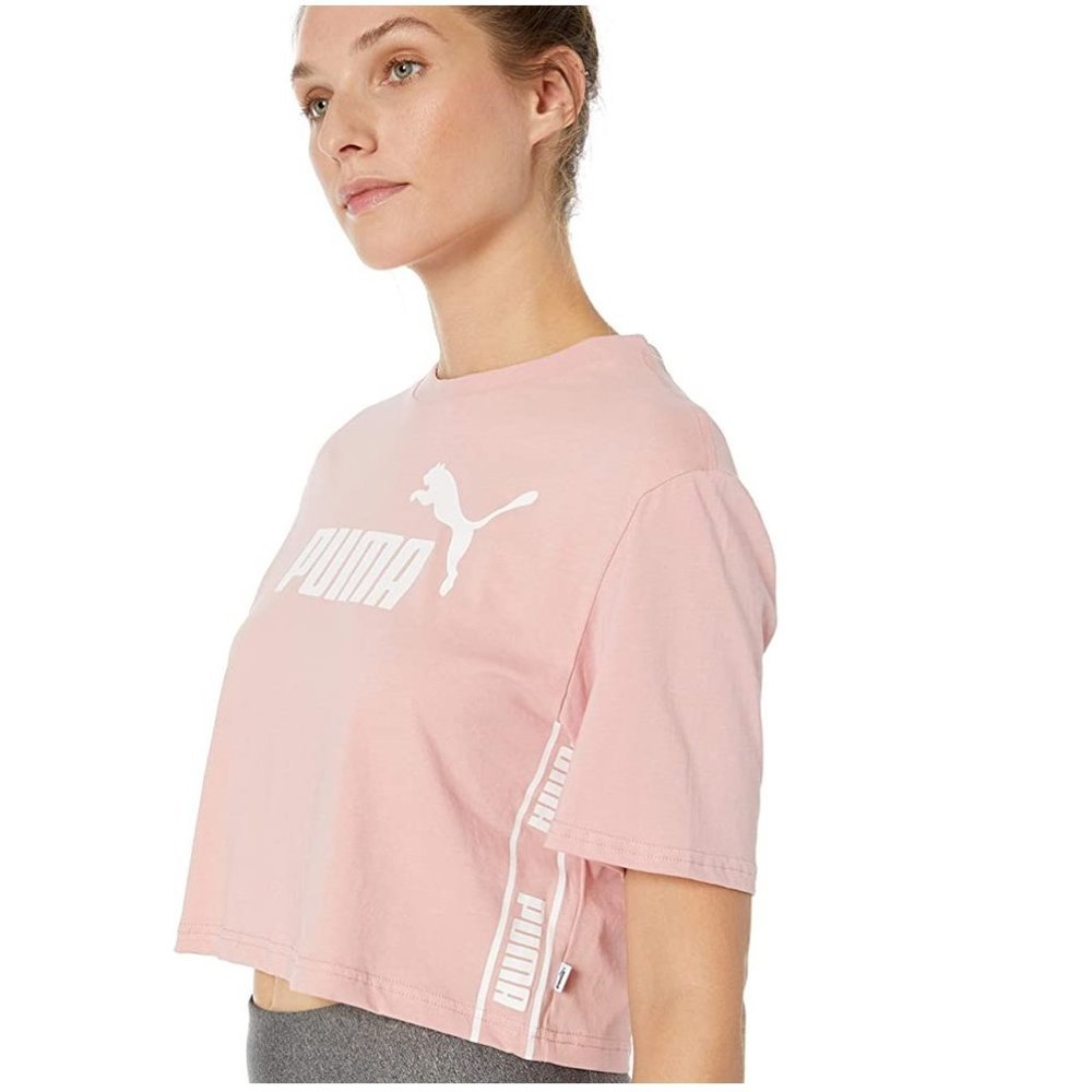 PUMA Womens Amplified Cropped T-Shirt - Picture 2 of 3